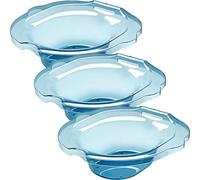 Angoily Baño de Asiento para Inodoro 3 Piezas Color Azul Agua, Pet Cristal Templado, Cuidado Posparto y Hemorroides, Bidé Colgante Antideslizante, Compatible Inodoros Estándar, Uso Médico