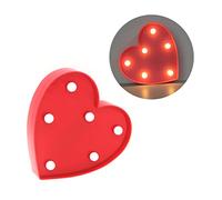 Angoily Bling Decor Dormitorio Luces Para Blush Decor LED Neon Heart Sign Wedding Sign Room Decor Heart Light Romantic Night Light Love Heart Lamp The Sign Marker Lights LED