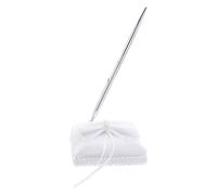 Angoily Bolígrafo de boda para libro de visitas: Libro de visitas para ceremonias, bolígrafo de metal para firmar y lazo, soporte de tela para mostrador de recepción, certificado de matrimonio,