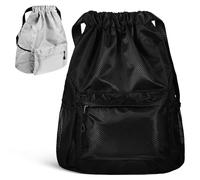 Angoily Bolsa con Cordón para Hombre y Mujer, Mochila Deportiva de Viaje Pequeña 2 Piezas, Material Oxford Resistente, Ligera y Ajustable, Adecuado para Gimnasio y Excursiones