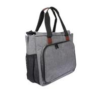Angoily Bolsa De Almacenamiento Multifuncional para Hilo De Crochet Organizador De Herramientas De Tejido Gris Portátil para Manualidades Hogar Cumpleaños Kit De Bordado 2023