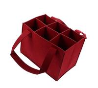 Angoily Bolsa para Llevar Vino Reutilizable de Fieltro Divisor, Resistente al Desgaste, Diseño Plegable y Bordes Reforzados, Adecuado para Viajes y Picnic