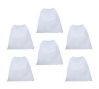 Angoily Bolsas para Aspiradora de Manicura 6 Unidades de Tela No Tejida Blanca Colectoras de Polvo de Uñas para Salón y Decoración de Uñas