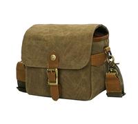 Angoily Bolso Bandolera para Cámara Micro Cuatro Tercios, y Resistente a Golpes, Tamaño Compacto en Color Caqui para Exteriores y Viajes, Bolsa de Almacenamiento Correa Ajustable