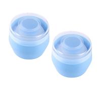 Angoily Borla para Polvos de Talco para Bebés 2 Piezas Color y Práctica para Aplicación Uniforme del Polvo Corporal Estuche Duradero Adecuado para Cuidado Infantil y Uso