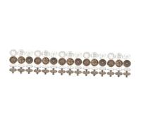 Angoily Botones Ajustables Para Jeans Y Pantalones Para Ajuste De Cintura Fijación De Vestidos Y Pantalones Material De Duradera Instalación 12 Piezas X 5