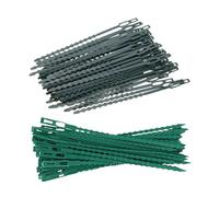 Angoily Bridas para Plantas de Jardín Verdes Flexibles de Plástico Ecológico 300 Piezas 150 Unidades 17 CM 150 Unidades 135 CM Diseño Espina de Pescado para Atar Árboles Arbustos y