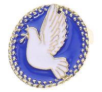 Angoily Broche de Aleación Diseño de Paloma Paz Azul, Pin de Solapa Romántico para Ropa y Accesorios, Insignia Gótica Multifuncional para Fiestas, Bodas y Mochilas - 1 Pieza