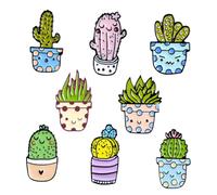 Angoily Broche de Cactus de Dibujos Animados de Aleación Goteo de Aceite, Set de 8 Piezas Surtidas, Accesorio Decorativo para Ropa, Bolsos y Bufandas, Pin Creativo para Varios estilos