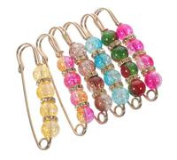 Angoily Broches De Perlas Para Mujer, Pinzas Para Ropa y Chal, Conjunto De 6 Piezas Colores Candy, Accesorios Para Eventos Formales y Casuales, Ideales Para Día Madre y Fiestas