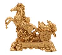 Angoily Caballo de Resina para decoración Feng Shui: Caballo Feng Shui para el Año Nuevo Chino Que trae Buena Fortuna. Adorno Interior para oficinas, hogar y Escritorio.