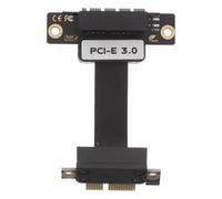 Angoily Cable de extensión PCI-E 3.0 1X a 1X para Tarjeta Vertical - Adaptador en ángulo Recto - Cable de extensión PCIe Flexible de 5 cm para minería de Tarjetas gráficas y GPU Externa