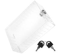 Angoily Caja de Bloqueo de Plástico Resistente Protector Transparente para Termostato Llave Cubierta de Protección para Pared Adecuado para Decoracion Verano