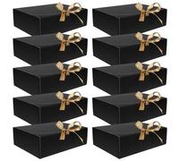 Angoily Caja de Cartón Clara para Propuesta Nupcial con Tapa Plegable y Cinta, Ligera y Multipropósito, Pack de 10 Unidades para Boda o San Valentín