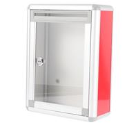 Angoily Caja de con Cerradura para Pared Aluminio Resistente y Transparente Buzón para Quejas y Votos Uso Interior y Exterior Seguro y Práctico Capacidad Amplia para Cartas y Donaciones