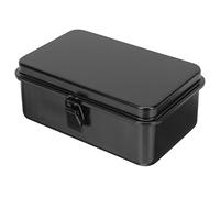 Angoily Caja De Herramientas Pequeña De Hierro Cerradura Organizador Portátil Hogar Coche Taller Almacenamiento De Clavos y Alfileres Caja De Herramientas Metálica Para Construcción