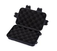 Angoily Caja de Supervivencia Portátil de Plástico Negro, Estuche Seco Compacto para Emergencias, Adecuado para Natación y Tubing al Aire Libre