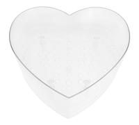 Angoily Cajas en Forma de Corazón para Flores Caja de Flores Acrílicas Transparentes Caja Acrílica de Forma Del Corazón con Tapa para Suministros de Favores de Fiesta de Día de San