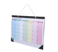 Angoily Calendario de Pared Grande Meses Planificador Horizontal Inglés con Festivos Multi-país para Oficina Escuela