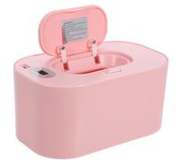Angoily Calentador de Toallitas Húmedas Termostato Caja Calefactora Rosa para 80 Unidades Interfaz USB Estuche Práctico para Cuidado de Bebés y Uso Doméstico