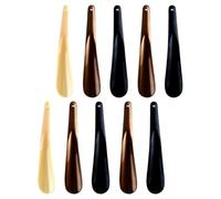 Angoily Calzador para Zapatos Mango Largo de Plástico Pp, Set de 10 Piezas Multicolor, Sacabotas Reutilizable Adecuado Personas Mayores, Ayudante Cómodo para Uso Diario y Color Aleatorio