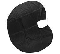 Angoily Capa de Tafetán Hombreras, Delantal para Corte y Cuidado del Cabello, Talla Grande Resistente al Agua para Peluquería Profesional y Uso en Casa Negro