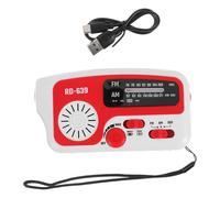 Angoily Carga Dual para Camping y Senderismo Radio Am FM con Sos y Cargador de Teléfono para