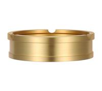 Angoily Cenicero de Escritorio de Latón Cepillado, Cenicero Decorativo Vintage Dorado Compacto para Mesa, Cuenco de Llaves y Decoración Retro para Hogar, Oficina y Patio