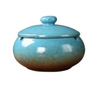 Angoily Cenicero Retro Chino de Cerámica Tapa para Hogar y Oficina Diseño Clásico para Salas de Estar y Dormitorios