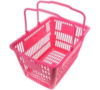 Angoily Cesta Compra de Plástico Diseño Reforzado y Asa para Fácil Transporte, Adecuado para Almacenar Frutas y Productos en Supermercados