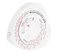 Angoily Cinta Métrica Corporal Portátil de 1.5 M con Medición Bmi, Cinta de Circunferencia Suave y Retráctil en Forma de Corazón para Control de Grasa y Salud