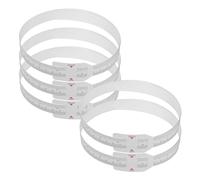 Angoily Cinta Métrica Reutilizable de Plástico 60 Cm para Medir Circunferencia de Cabeza, Cuerpo y Cintura de Bebés, 5 Piezas, Herramienta de Medición Compacta y Portátil para Uso