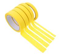 Angoily Cintas Autoadhesivas 5 Rollos Adhesiva De Carrocero De Acabado De Pintor De Coches Artesanal Para Pintar Autos De Coche Rasgado a Mano Papel Crepe Pintado Pintura De Carrocería