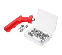 Angoily Clavos para Zapatos de Atletismo y Golf 48 Unidades Metálicos para Pista y Salto Picos Cortos, Medios y Largos para Zapatillas de Running y Competición