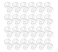 Angoily Clips Forma de S Transparentes para Pulseras de Telar 1000 Piezas de Conectores Plásticos para Bandas Elásticas Ganchos Prácticos para Manualidades DIY