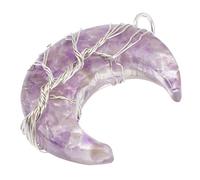 Angoily Colgante de Luna de Resina Natural para Diy Charm Colgante para Collar y Pendientes Accesorio Artesanal para Manualidades y Decoración