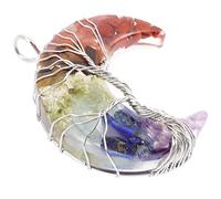 Angoily Colgante de Luna de Resina para Diy Accesorios de Joyería Hechos Mano Charm Lunar Natural para Manualidades y