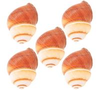 Angoily Conchas Naturales para Caracoles 5 Piezas 4-5 Cm Aislamiento Térmico para Hornear Caracoles en Horno Microondas y Lavavajillas Material Seguro para Cocinar en Restaurante y Hogar