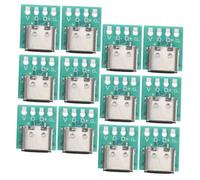 Angoily Conector Tipo c USB-c 3.1 Placa Convertidora PCB para Bricolaje, Transmisión Rápida y Estable, Compatibilidad Amplia, Uso Dispositivos Electrónicos, Color Estándar, Tamaño Compacto