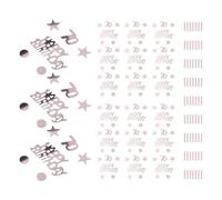 Angoily Confeti 70 Cumpleaños 45g Decoración de Mesas Lentejuelas y Estrellas Adornos Redondos Forma de Lunares para Fiestas y Celebraciones Obsequios