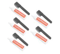Angoily Conjunto Encantos De Resina De Cepillo De Dientes Y Pasta De Dientes Para Manualidades Diy Decoración De Casa Miniatura Accesorios 10 Piezas X 5