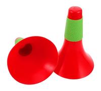 Angoily Conos Deportivos de Entrenamiento de Fútbol 2 Unidades, Conos de Agilidad de Plástico Rojo Funda Verde, Barrera para Práctica y Obstáculos, Accesorios para Entrenamiento