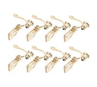 Angoily Convertidor de Pendientes Clip Oreja Triangular Cobre Dorado 8 Piezas sin Agujero ni Dolor Accesorio para Hacer Pendientes DIY Decoración y Base