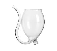 Angoily Copa de Vino Vampiro Creativa de Cristal Transparente Tamaño Pequeño 300 Ml Copa de Vino Tinto Decorativa para Banquetes Bares y Celebraciones