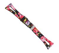 Angoily Correa Reloj De Cuero Auténtico Con Hebilla Metálica Estampada Flores Rosas Compatible Con Fitbit Para Adultos y Niño Niña