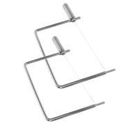 Angoily Cortador de Queso de Mano 2 Piezas Alambre de Acero Inoxidable para Queso Mantequilla y Pan Herramienta de Cocina Portátil para Cortar Láminas en Fiestas y Uso Doméstico