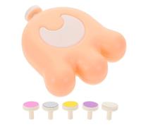 Angoily Cortauñas Eléctrico para Bebés Diseño Ergonómico Herramienta de Plástico Rosa con 5 Cabezales de Pulido para Cuidado Seguro Uñas Infantiles