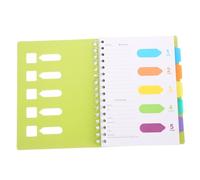 Angoily Cuaderno con Espiral Resistente y Separadores para Notas Diario y Planificación Libreta Portátil para Estudiantes y Profesionales Organizador Diario con Sueltas