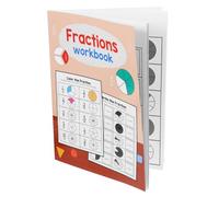 Angoily Cuaderno de Matemáticas de Fracciones para Preescolares con Círculos Didácticos Educativos y Ejercicios Interactivos para Edad Temprana