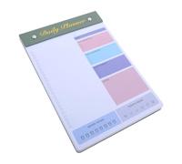 Angoily Cuaderno De Planificación Diaria B5 Grande, Planificador Desprendible, Diseño Sencillo Verde Campana, Cuaderno Para Listas y Agenda, Uso Escolar y Oficina